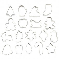 Holiday Shapes Set of 18 Cookie Cutter